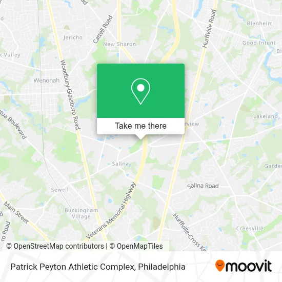 Patrick Peyton Athletic Complex map