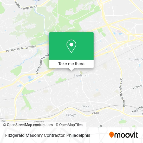 Fitzgerald Masonry Contractor map
