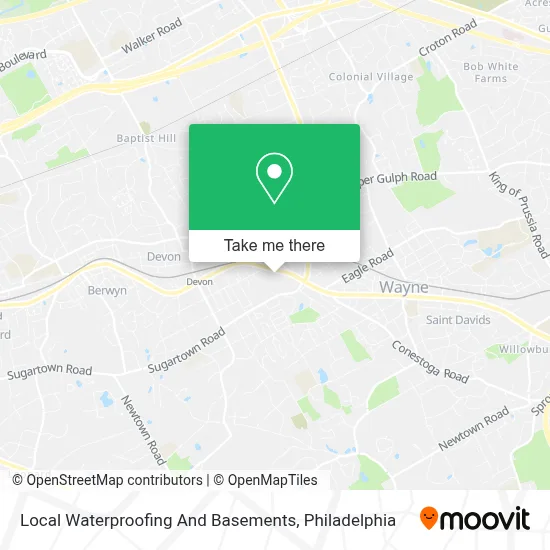 Local Waterproofing And Basements map