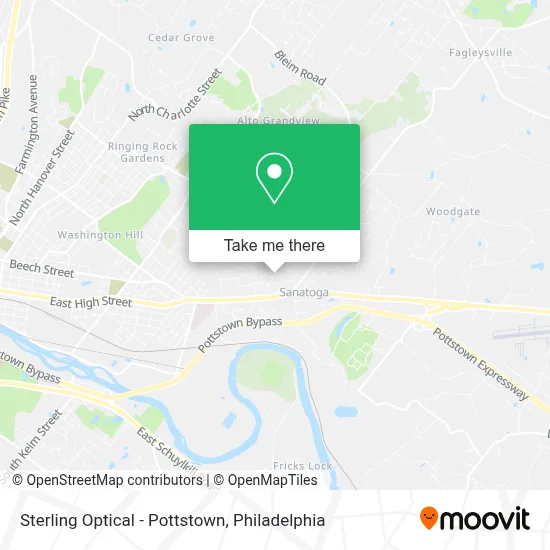 Sterling Optical - Pottstown map