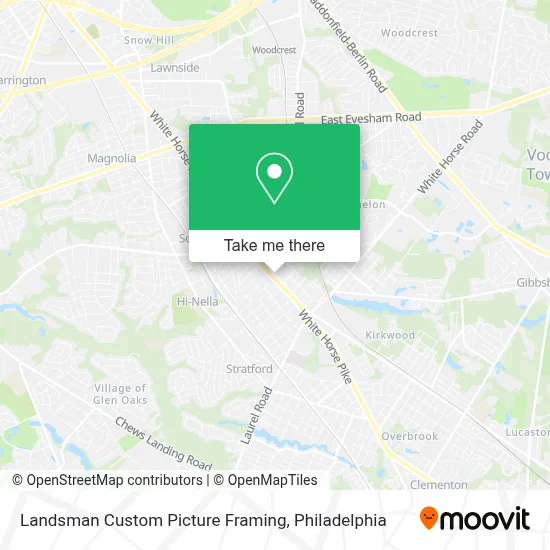 Landsman Custom Picture Framing map