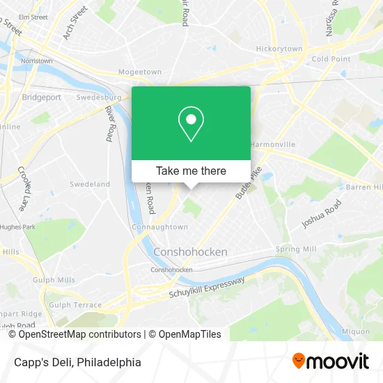 Capp's Deli map