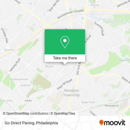 Go Direct Paving map