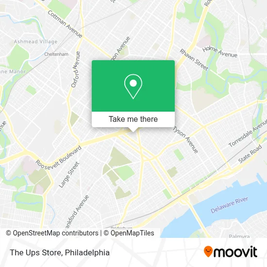 The Ups Store map
