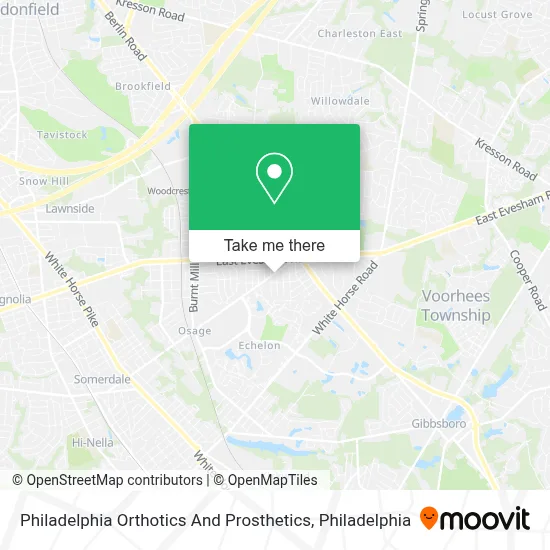 Philadelphia Orthotics And Prosthetics map
