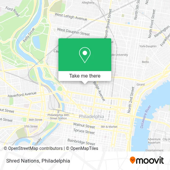 Shred Nations map