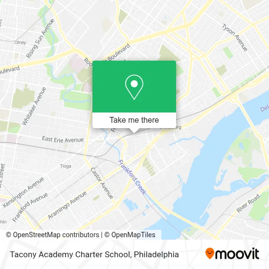 Tacony Academy Charter School map