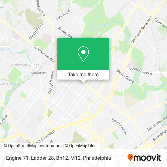 Engine 71, Ladder 28, Bn12, M12 map