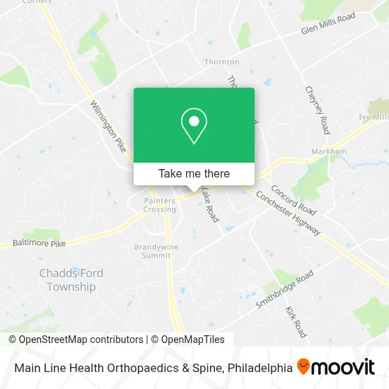 Main Line Health Orthopaedics & Spine map