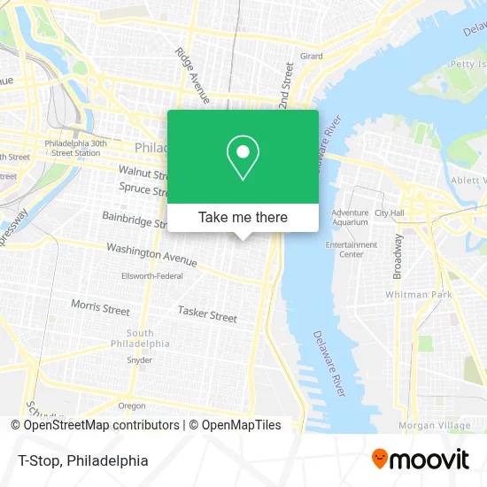 T-Stop map