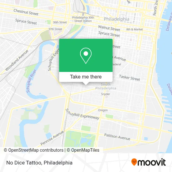 No Dice Tattoo map