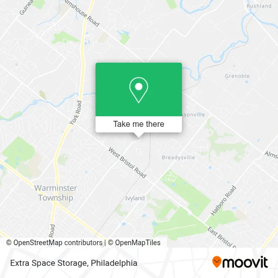 Extra Space Storage map
