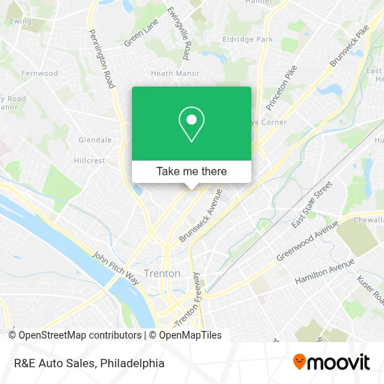 R&E Auto Sales map
