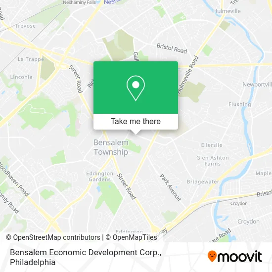 Bensalem Economic Development Corp. map