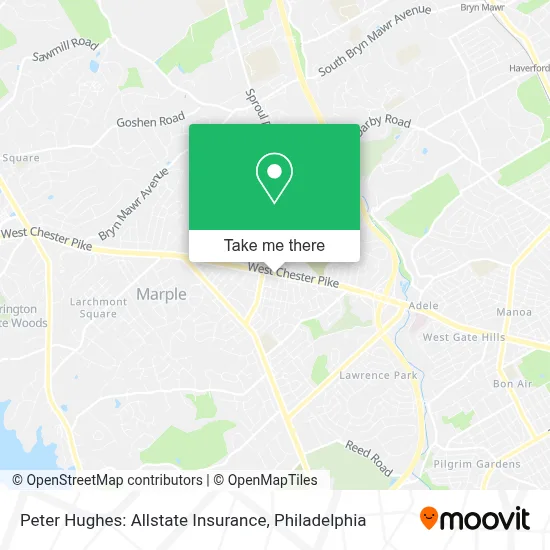 Peter Hughes: Allstate Insurance map