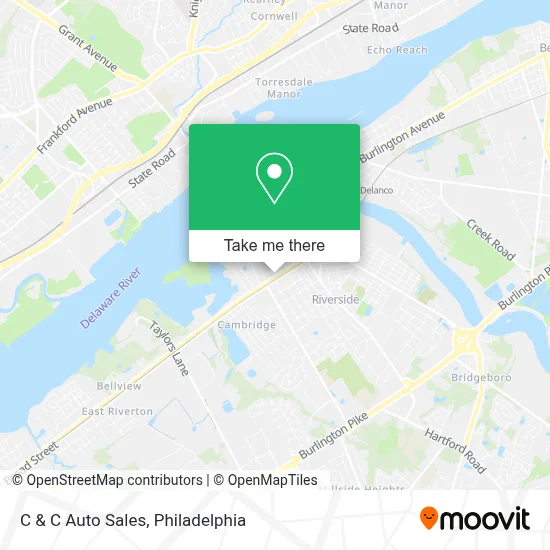 C & C Auto Sales map