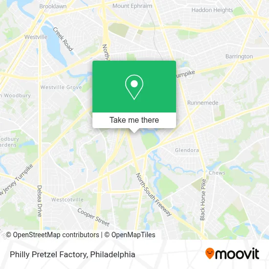 Philly Pretzel Factory map