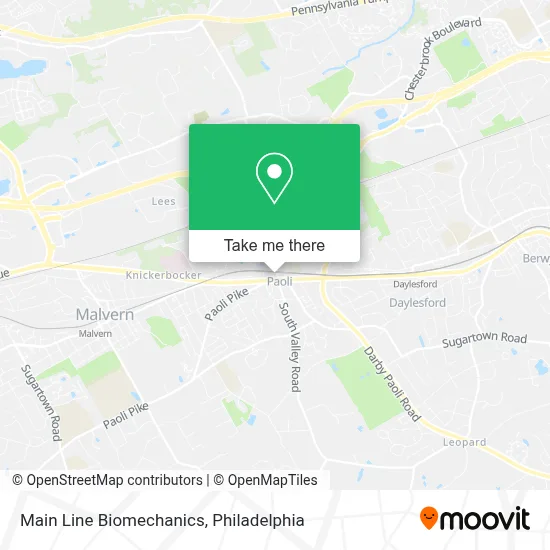 Main Line Biomechanics map