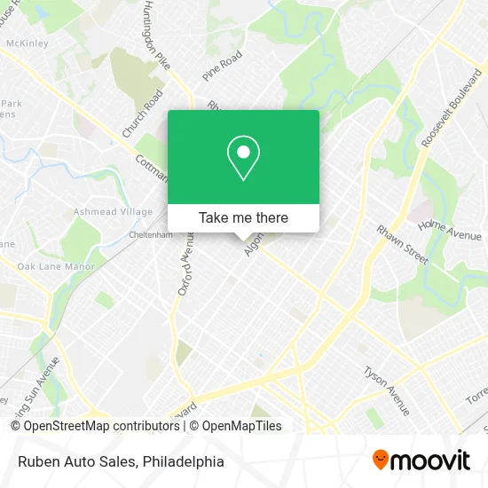 Ruben Auto Sales map
