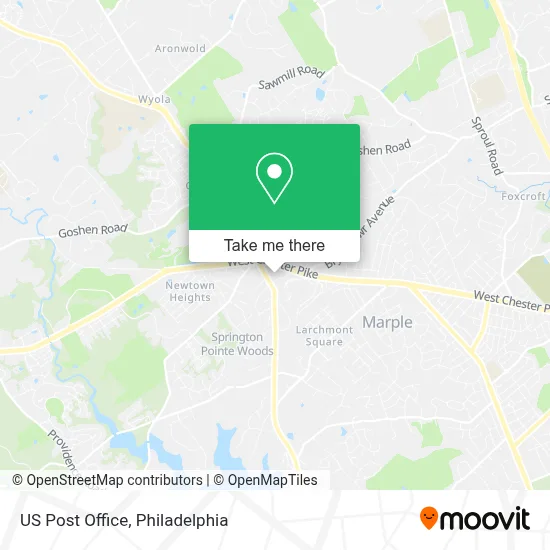 Us Post Office map