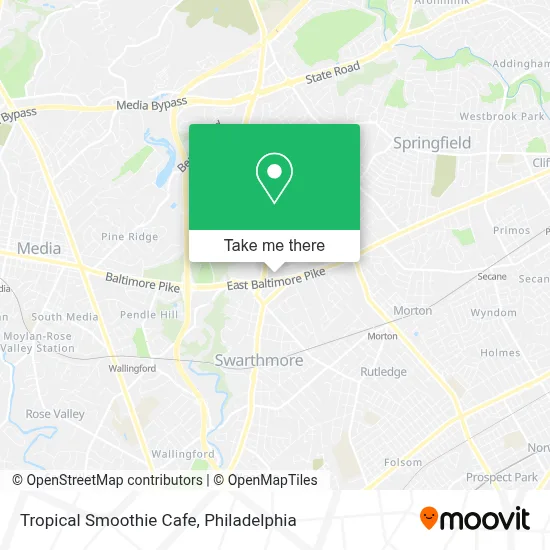 Tropical Smoothie Cafe map