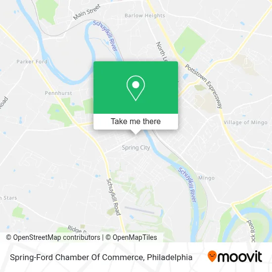 Spring-Ford Chamber Of Commerce map