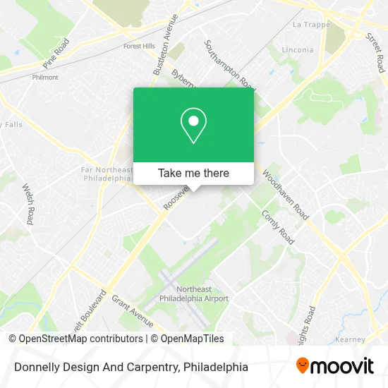 Donnelly Design And Carpentry map