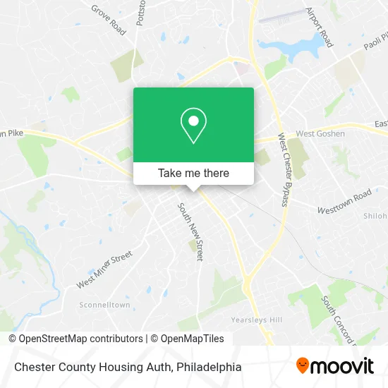 Chester County Housing Auth map