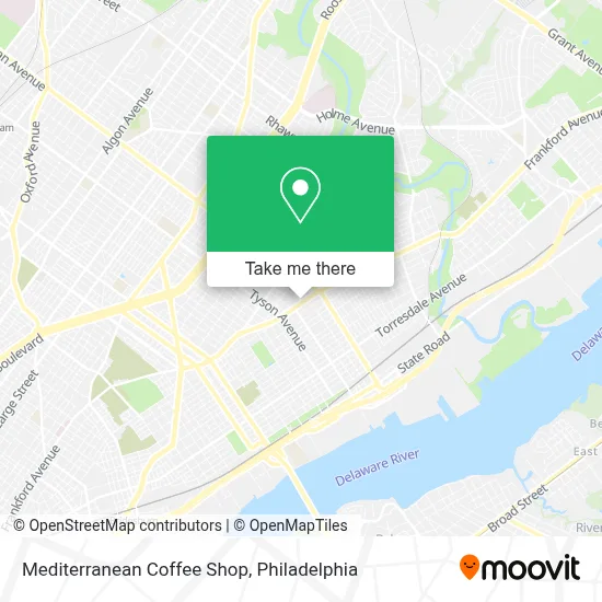 Mediterranean Coffee Shop map
