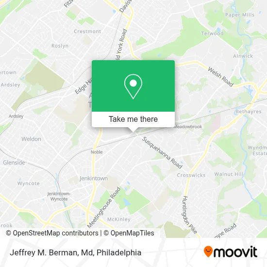 Jeffrey M. Berman, Md map