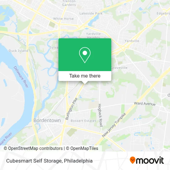 Cubesmart Self Storage map