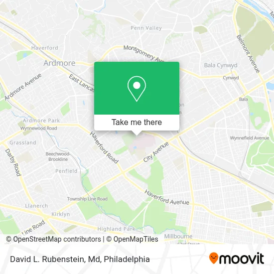 David L. Rubenstein, Md map