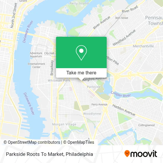 Parkside Roots To Market map