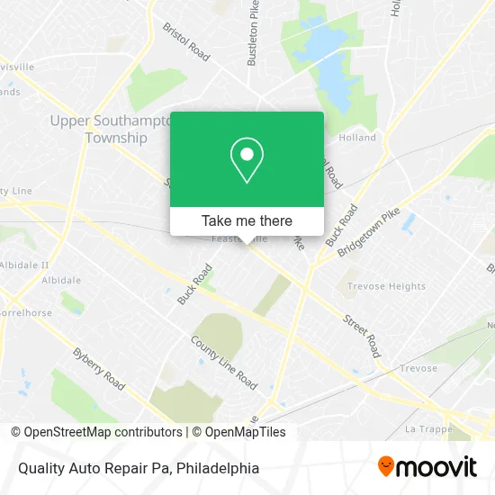 Quality Auto Repair Pa map