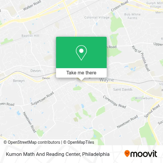 Kumon Math And Reading Center map