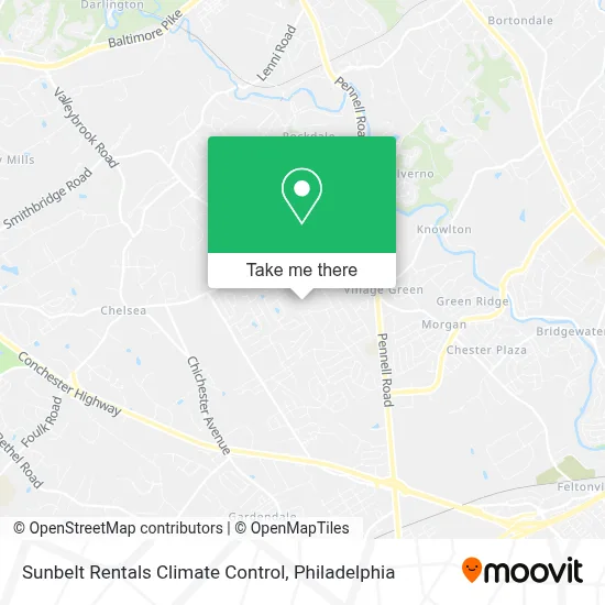 Sunbelt Rentals Climate Control map
