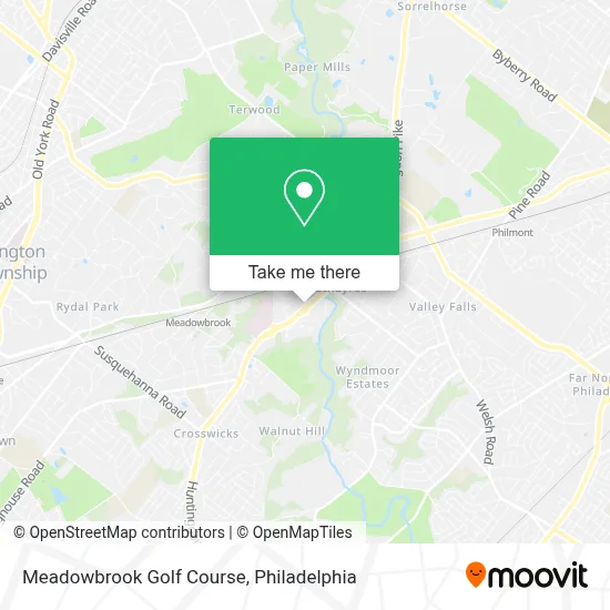 Meadowbrook Golf Course map