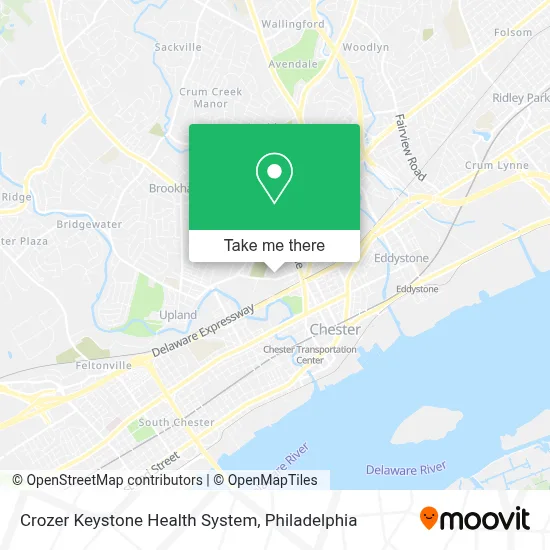 Crozer Keystone Health System map