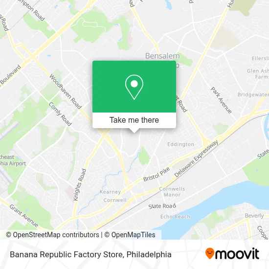 Banana Republic Factory Store map