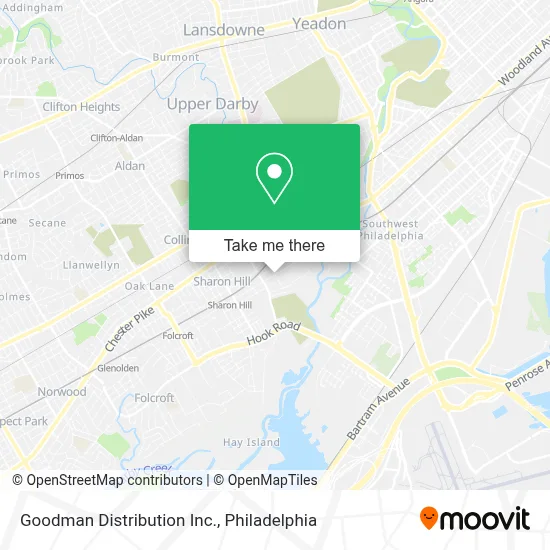 Goodman Distribution Inc. map