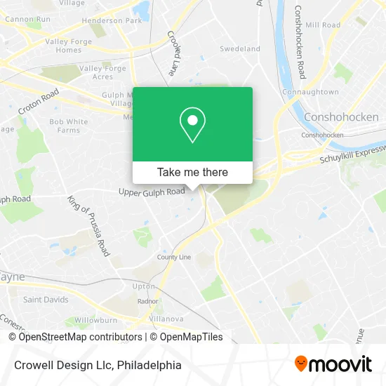 Crowell Design Llc map