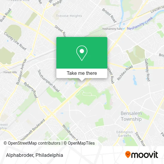 Alphabroder map