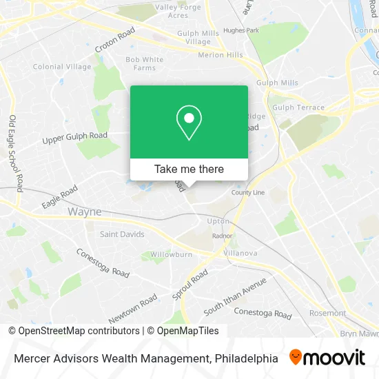Mercer Advisors Wealth Management map