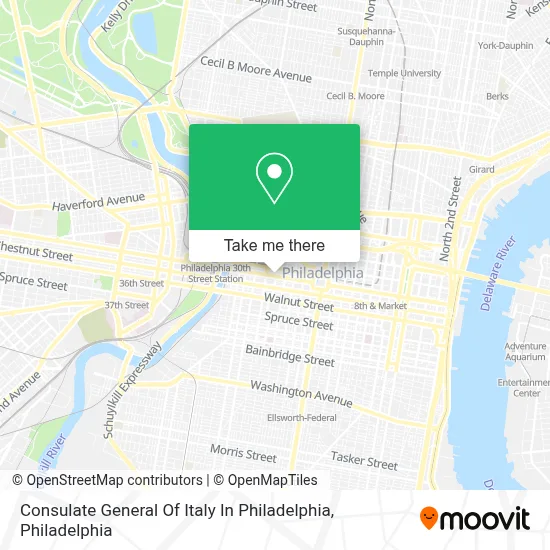 Consulate General Of Italy In Philadelphia map