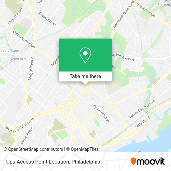 Ups Access Point Location map