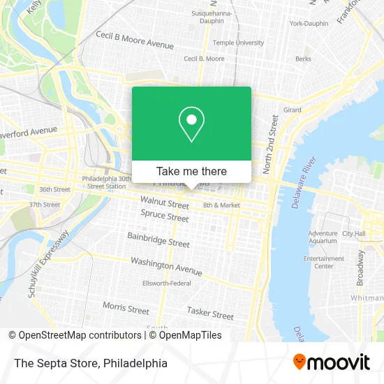 The Septa Store map