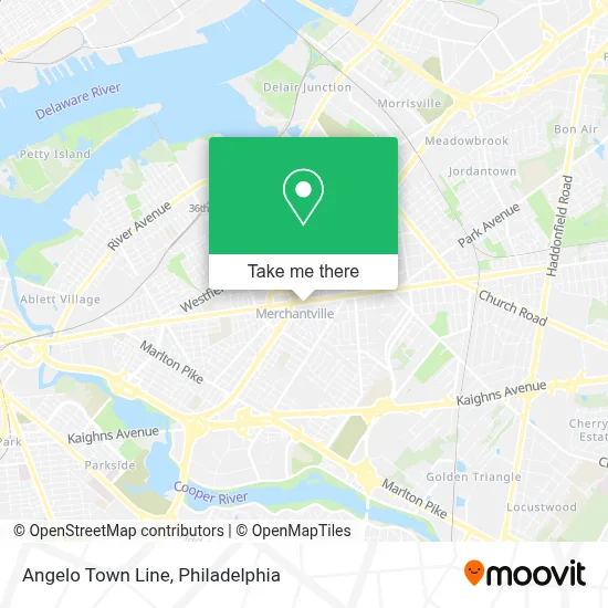 Angelo Town Line map
