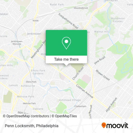 Penn Locksmith map