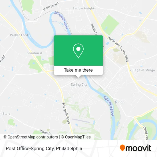Post Office-Spring City map