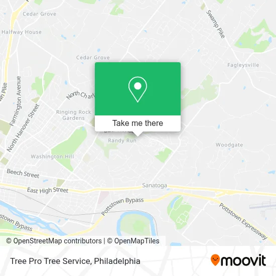 Tree Pro Tree Service map